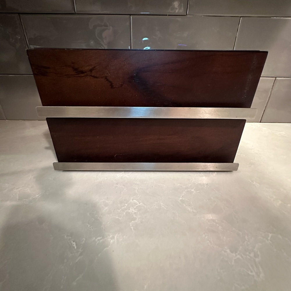 Starbucks 24 K-cup Holder wood/stainless drawers